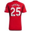 Virallinen Fanipaita Manchester United Sancho 25 Kotipelipaita 2023-24 - Miesten